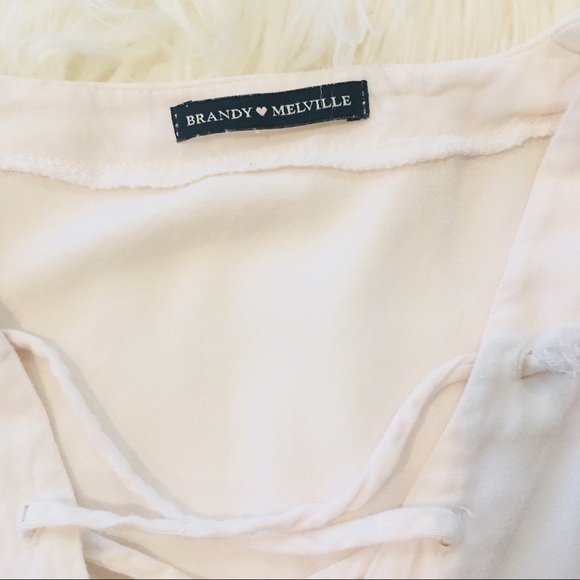 Lace up white top - Picture 2 of 4